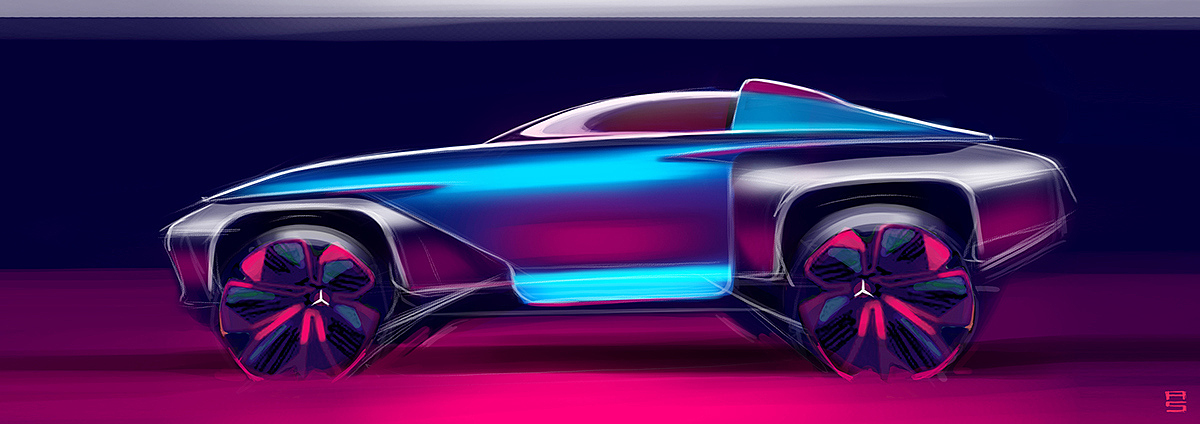 Concept Car，Gorgeous，leading，multi-function，High-tech，Benz，
