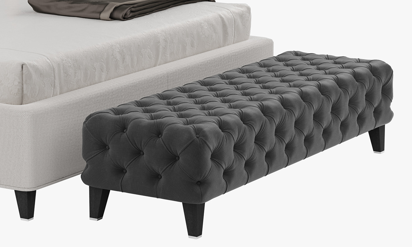 MEDORA Tufted，GASTON，bedside cupboard，Bed，Opera Contemporary，