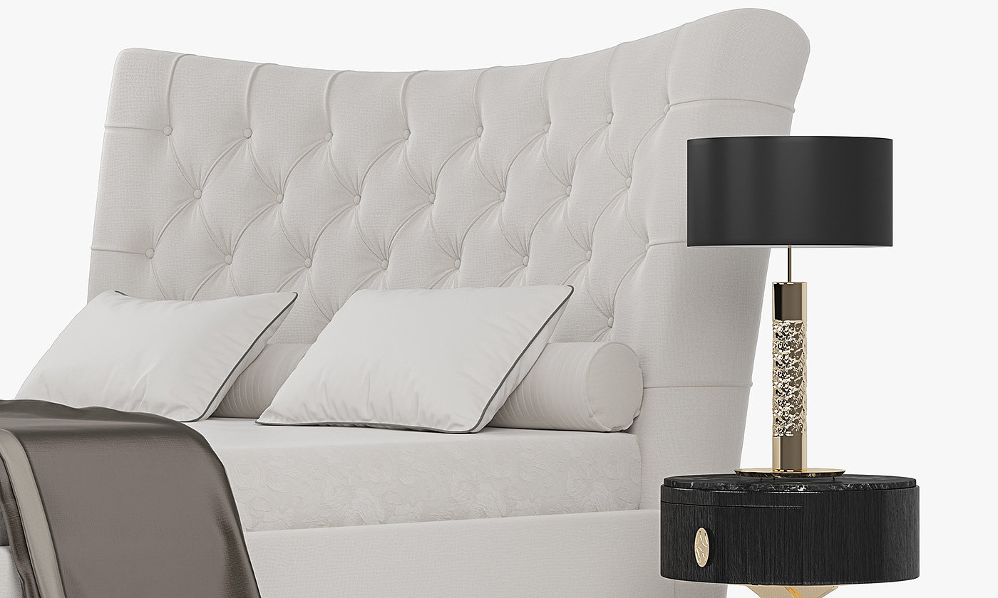 MEDORA Tufted，GASTON，bedside cupboard，Bed，Opera Contemporary，
