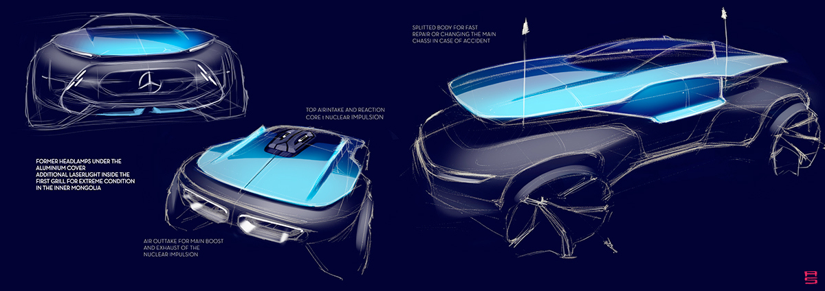 Concept Car，Gorgeous，leading，multi-function，High-tech，Benz，