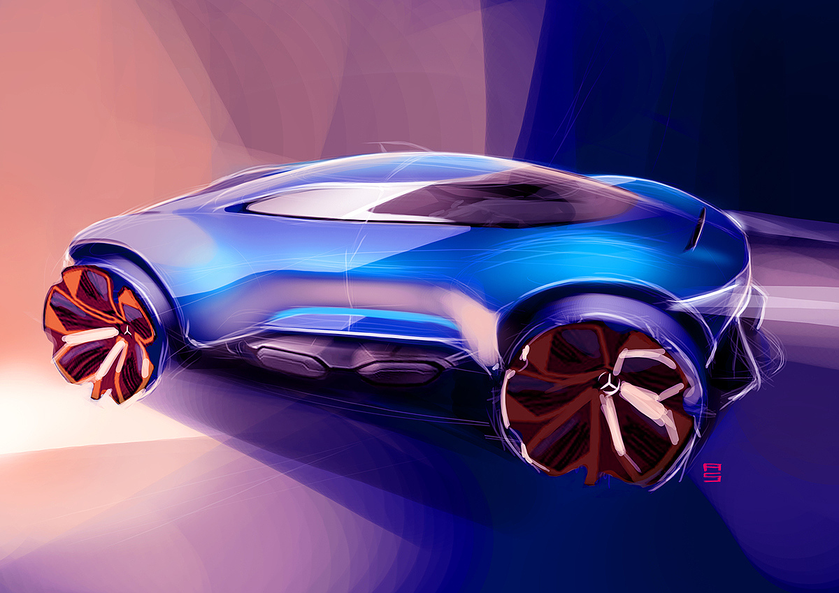 Concept Car，Gorgeous，leading，multi-function，High-tech，Benz，