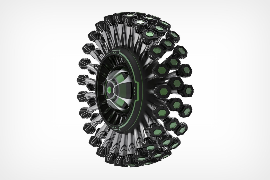 Dandelion，All terrain tire concept，tyre，Dandelion is the 2019 red dot design concept award，