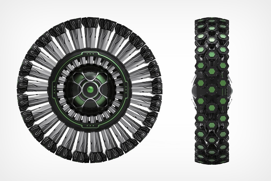 蒲公英，全地形轮胎概念，轮胎，蒲公英是2019年红点设计概念奖，