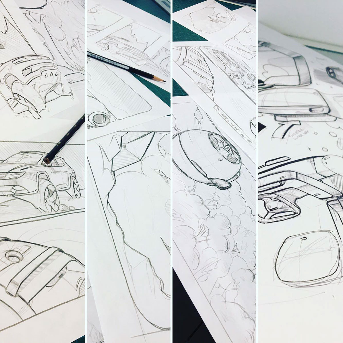 sample reels，sketch，Hand drawn，