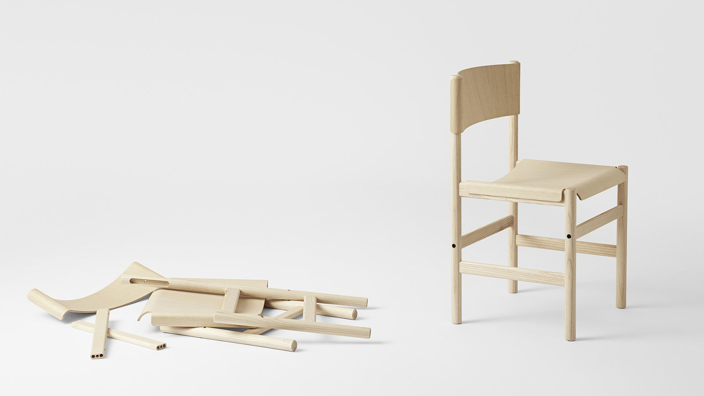 chair，furniture，woodiness，removable，Flat packaging，Veneer，sustainable，