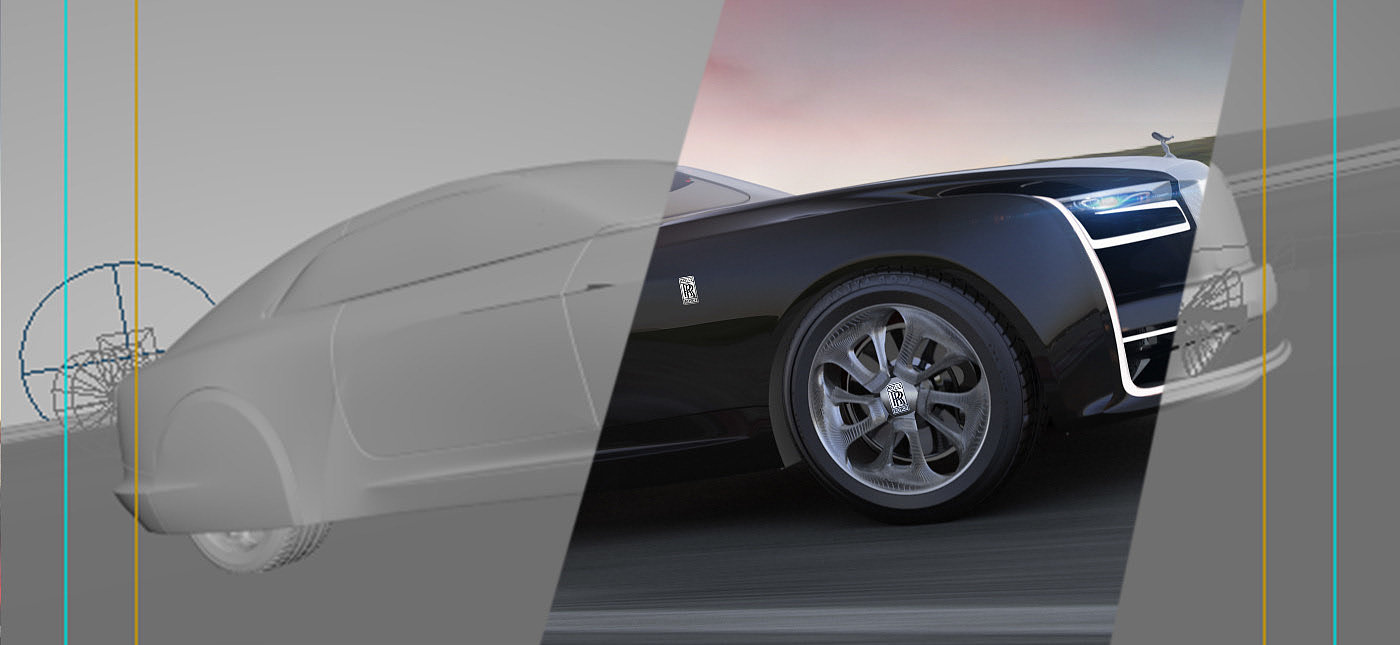 automobile，Hand drawn，design sketch，sample reels，