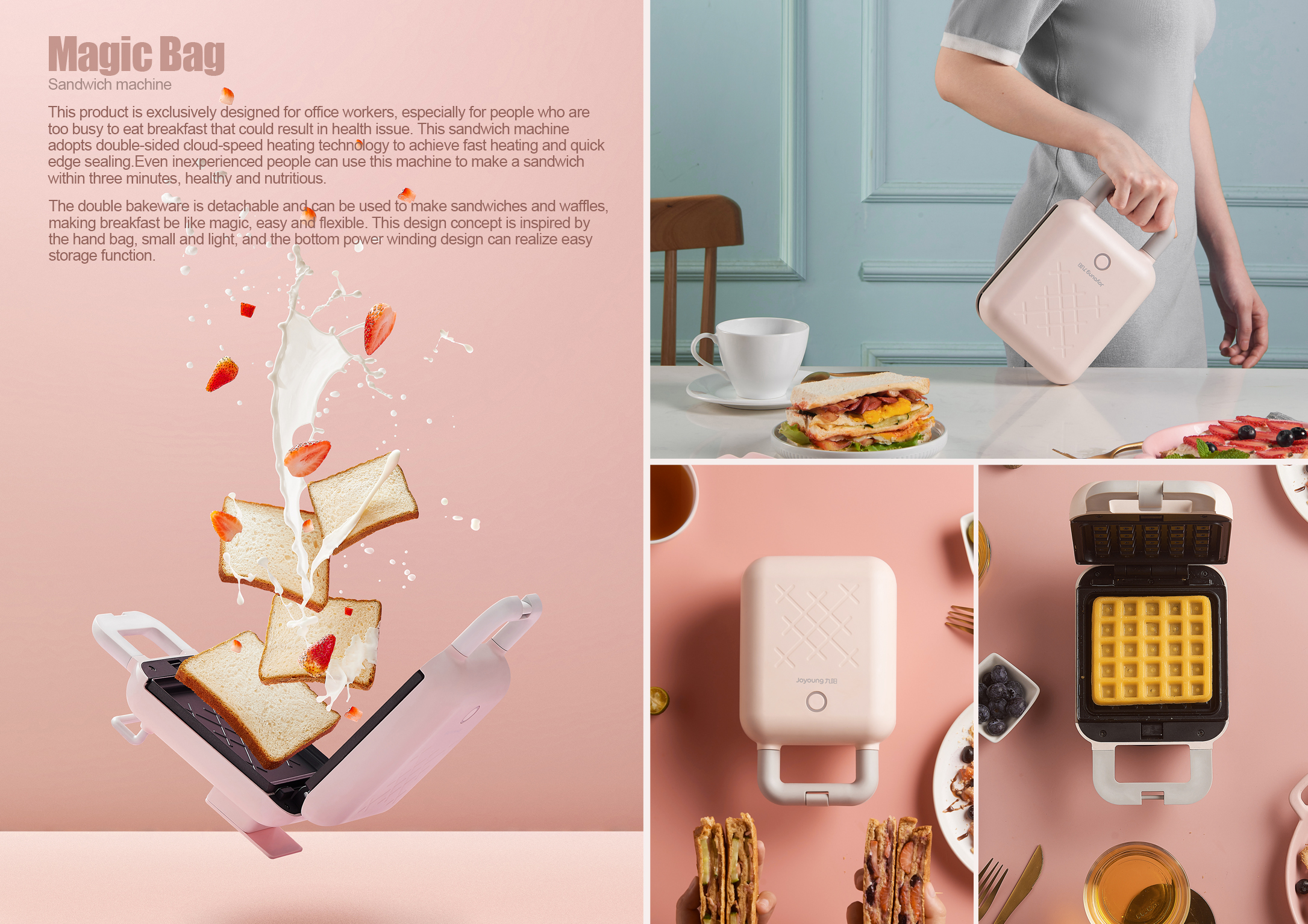 Sandwich waffle machine，If Award，