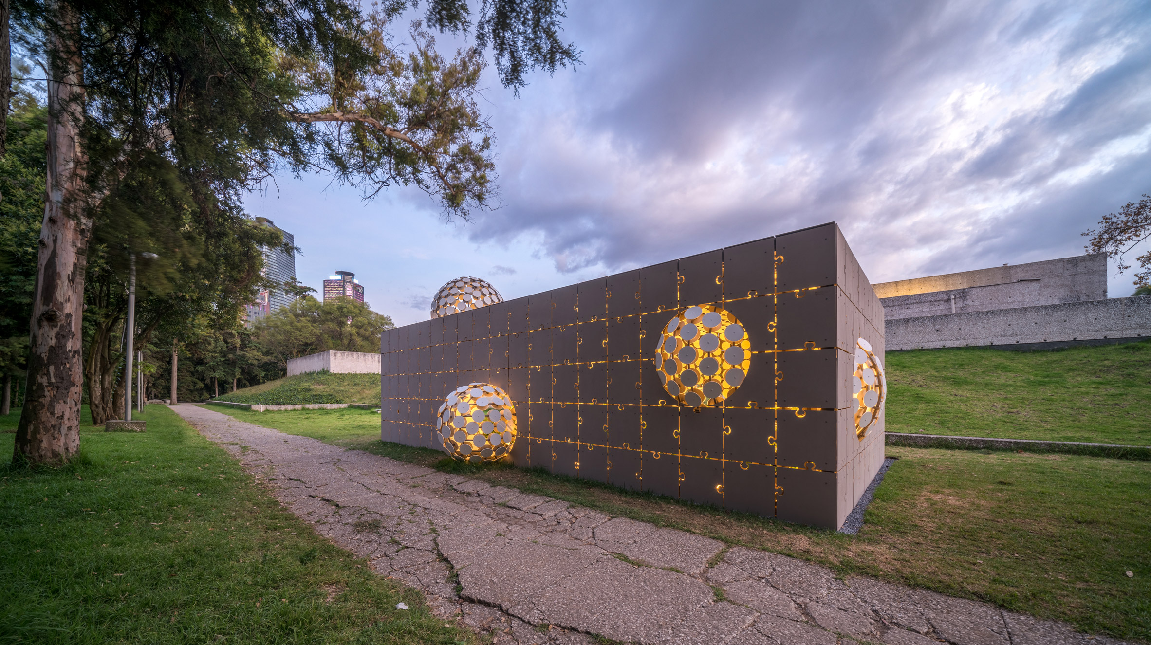 exhibition hall，globular，Jigsaw puzzle，Weather，Mexico Exhibition，