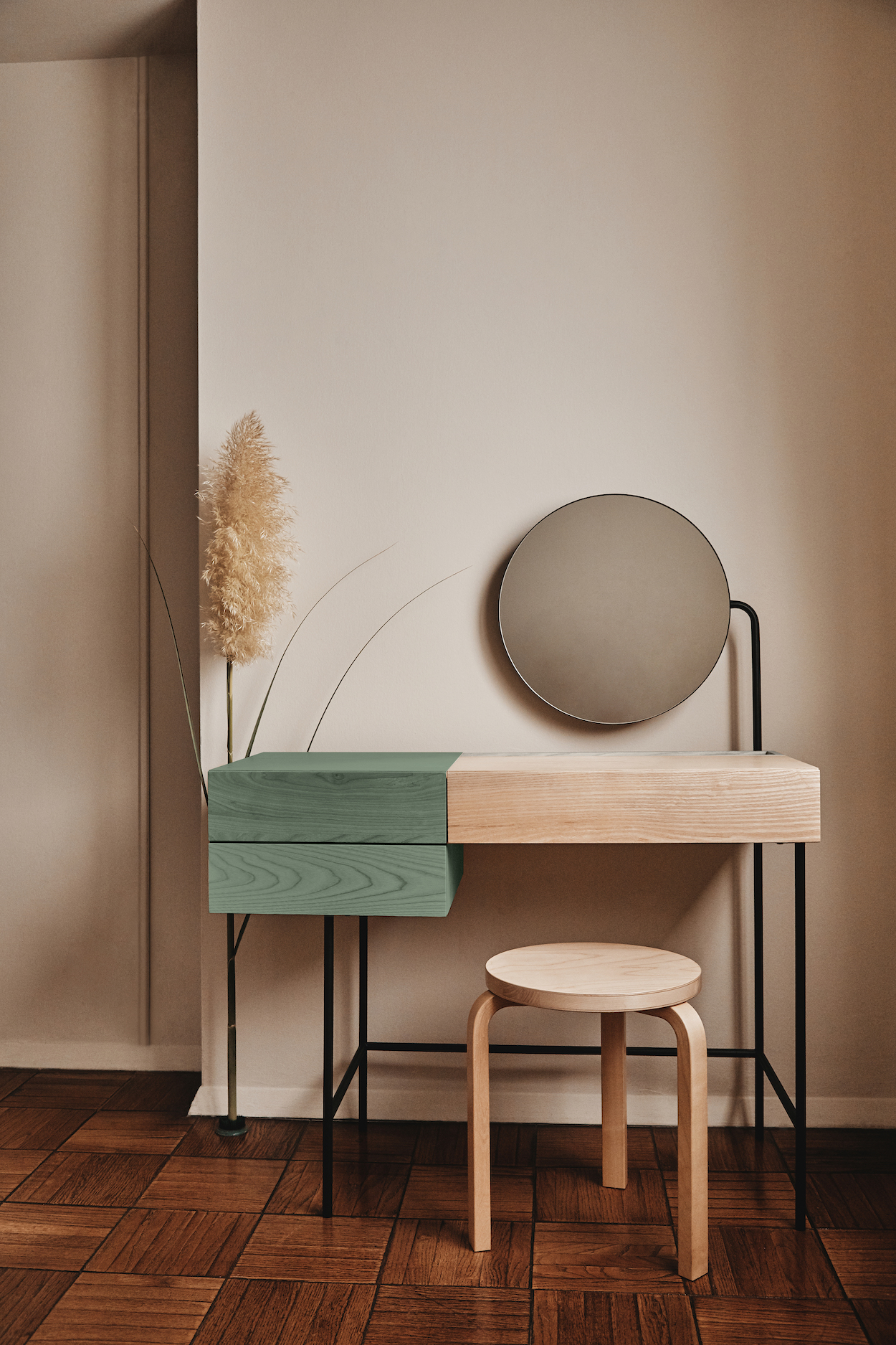 Northern Europe，dresser，Simplicity，Log，