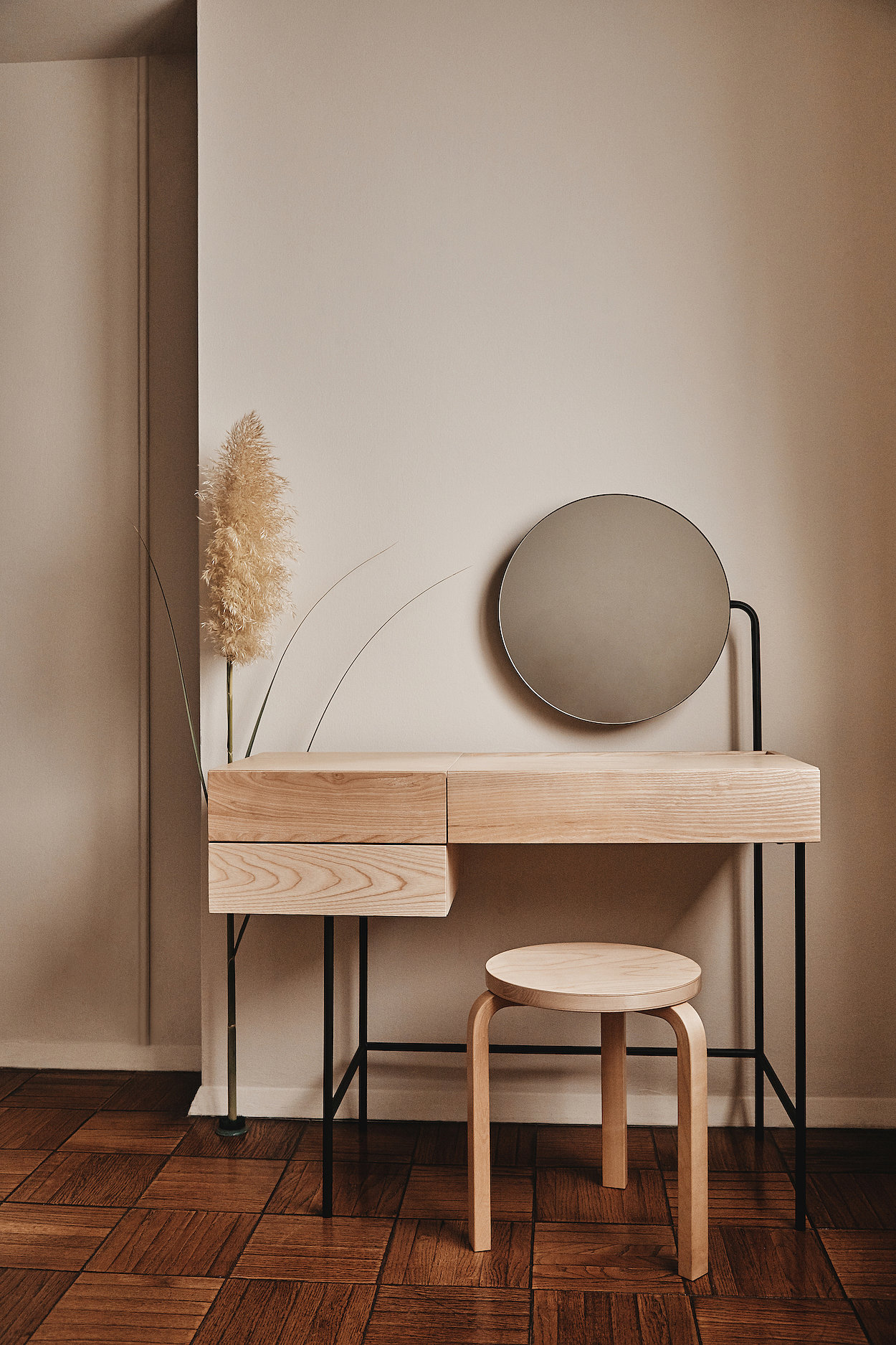 Northern Europe，dresser，Simplicity，Log，