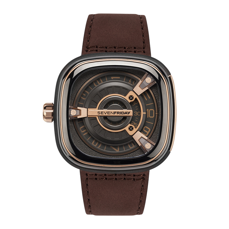 Rotary disc，Lateral frontal outer plate，Fixed hour hand，Case design without ear，