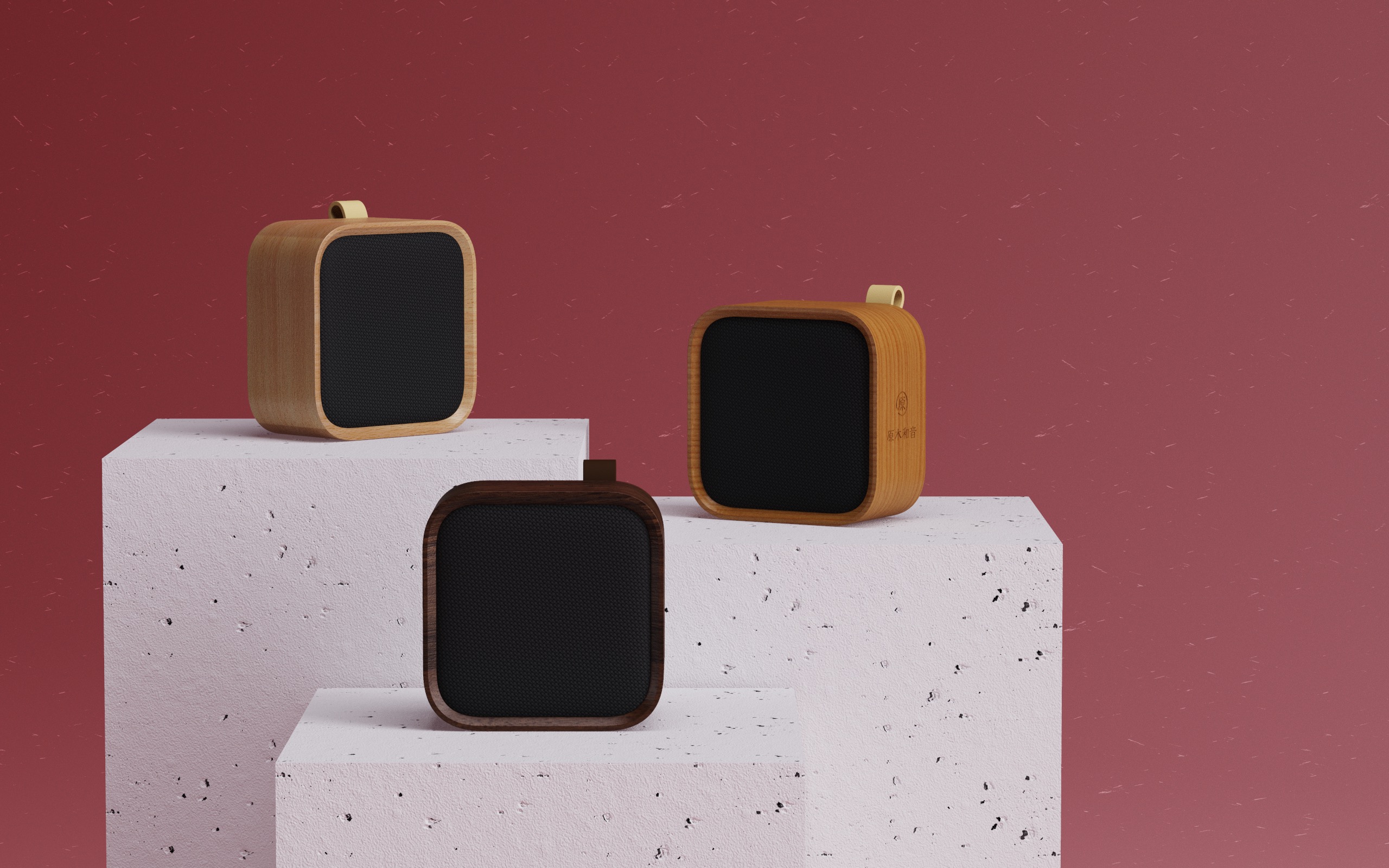 block，Mini，grain，Log，Bluetooth Speaker ，