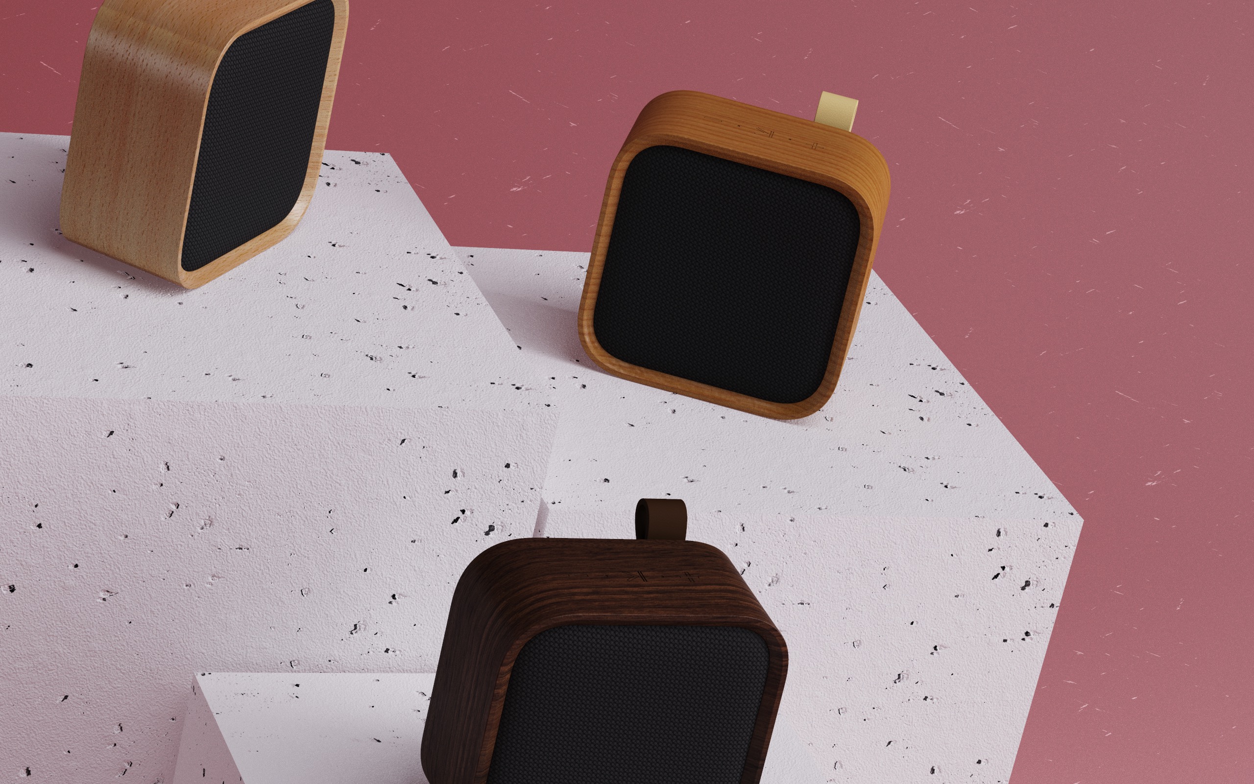 block，Mini，grain，Log，Bluetooth Speaker ，