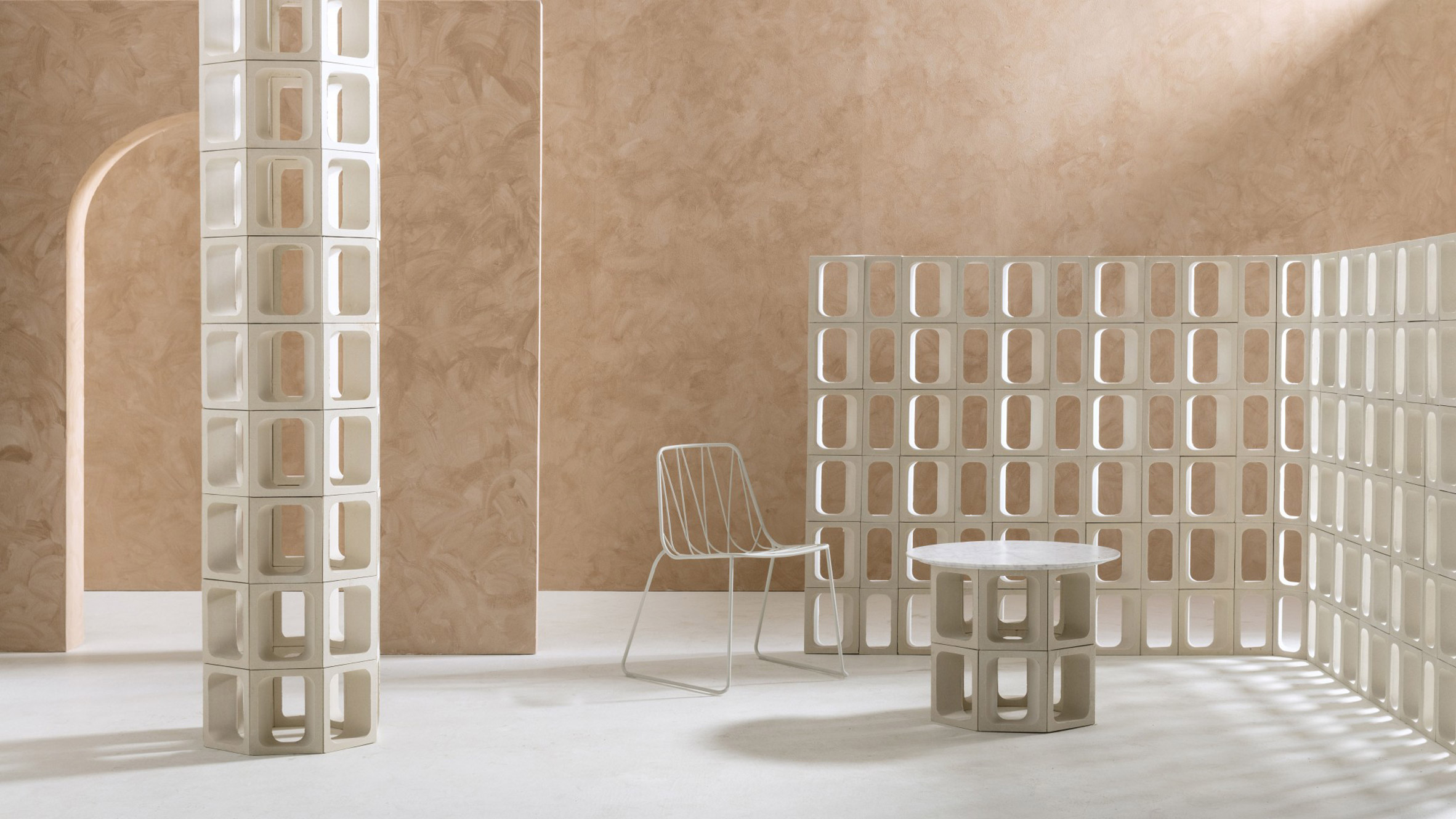 white，concrete，Home design，