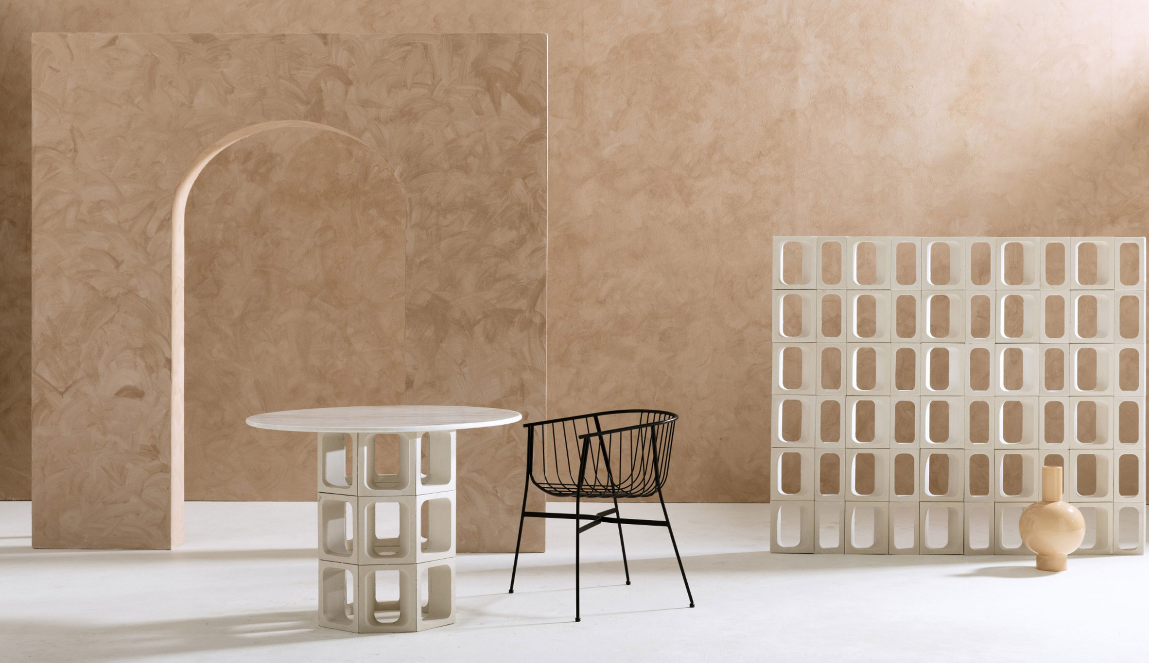 white，concrete，Home design，