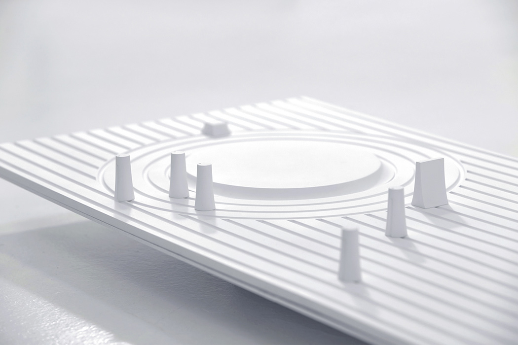 DJ console，white，Intelligent design，