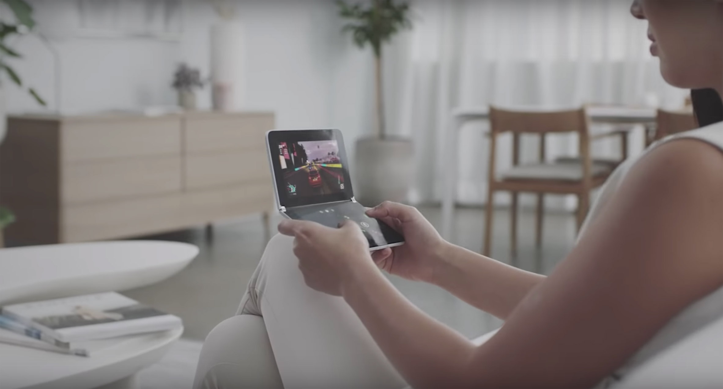 Dual screen Android folding phone，Microsoft Surface Duo，Folding mobile phone，Android system，