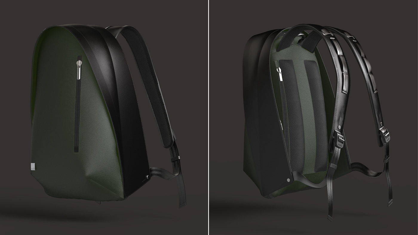 THE，Backpack，fashion，Guard against theft，Moshi，