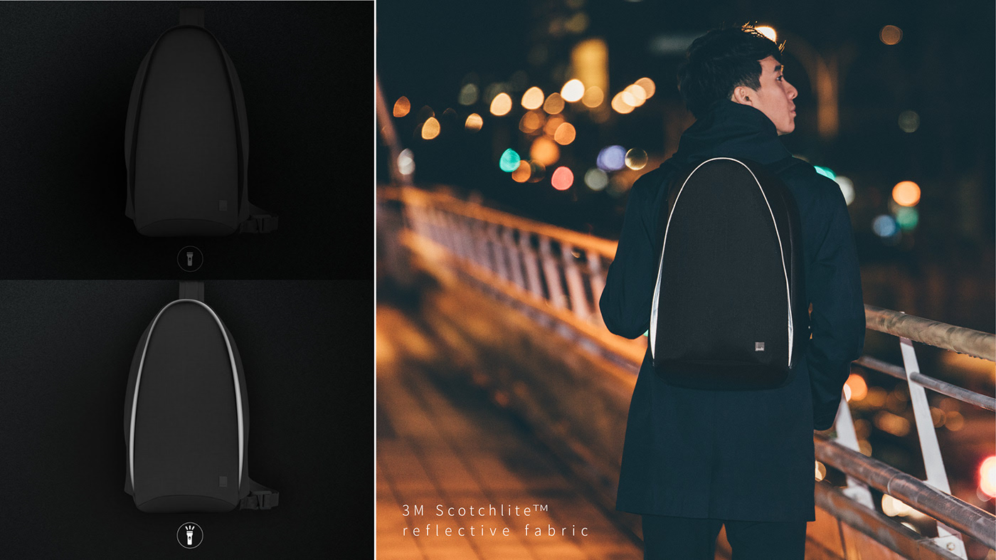 THE，Backpack，fashion，Guard against theft，Moshi，