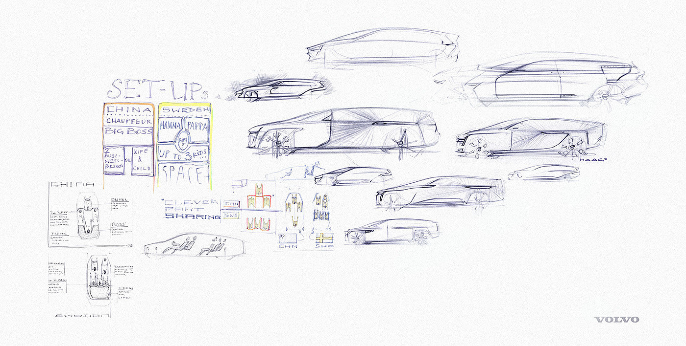 沃尔沃，Alt_Lux，汽车设计，汽车手绘，