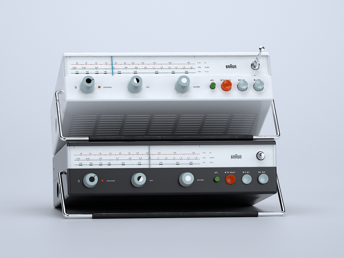 industrial design，Render，modeling，Braun T580，