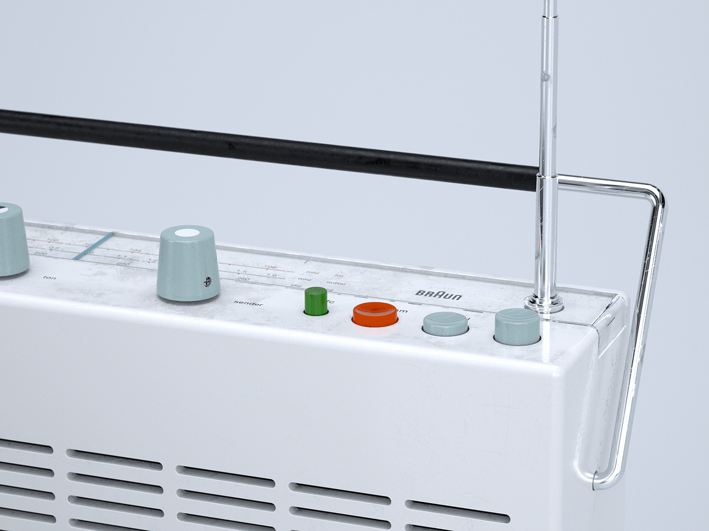 industrial design，Render，modeling，Braun T580，