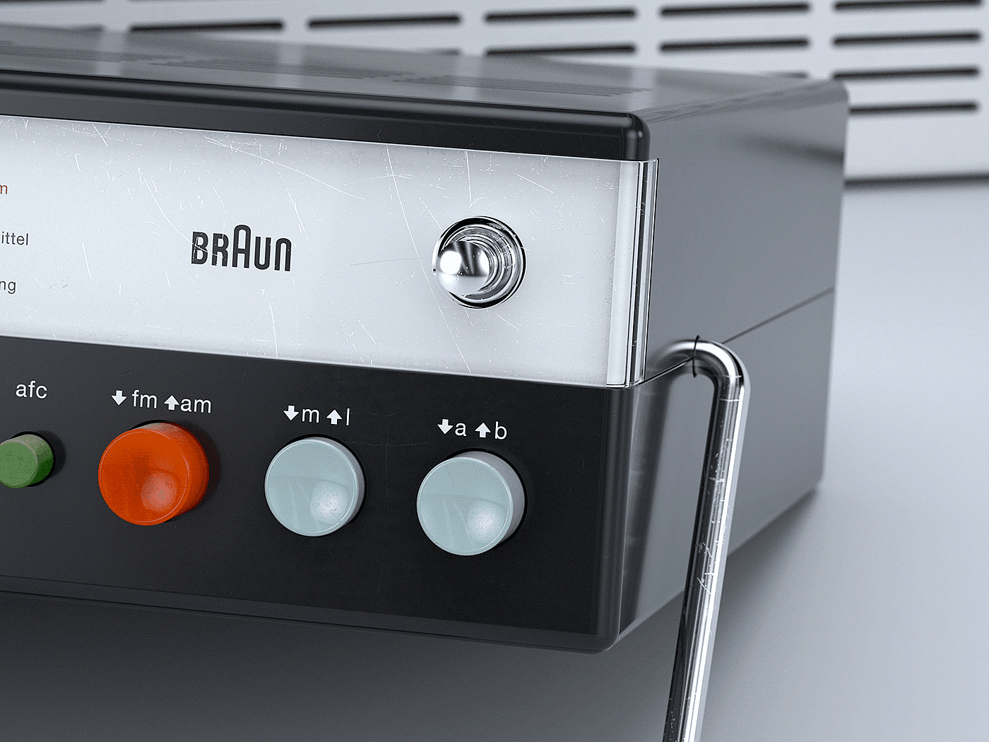 industrial design，Render，modeling，Braun T580，