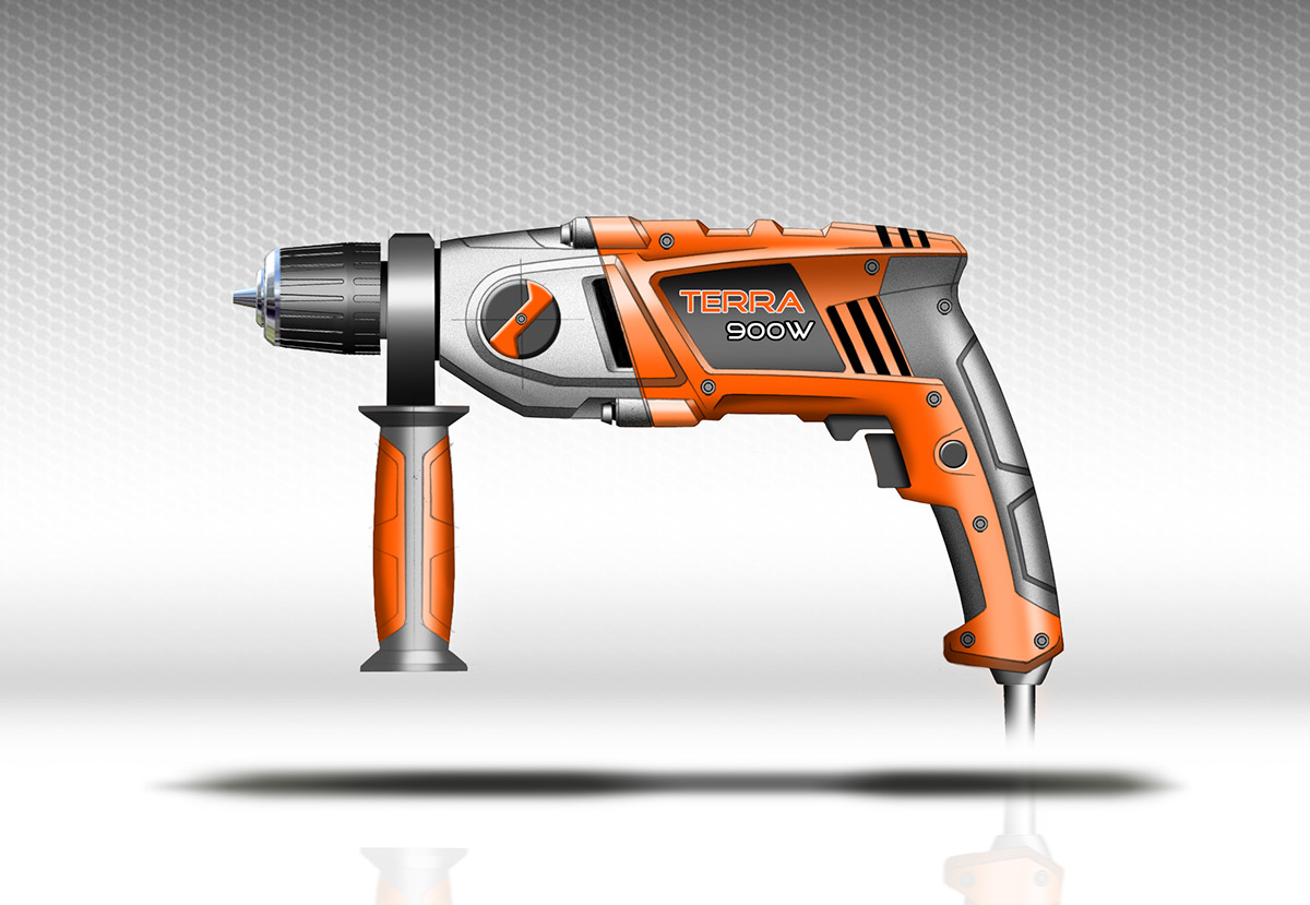 industrial design，conceptual design，Hand drawn，Electric tool，