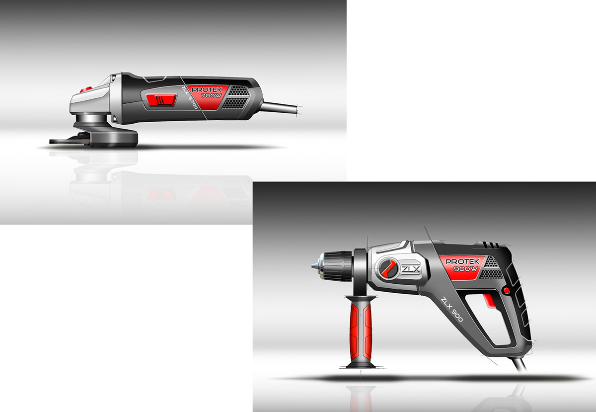 industrial design，conceptual design，Hand drawn，Electric tool，