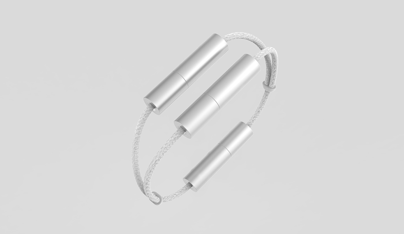 product design，Digital，Bracelet，Duo — Audio Adapter，