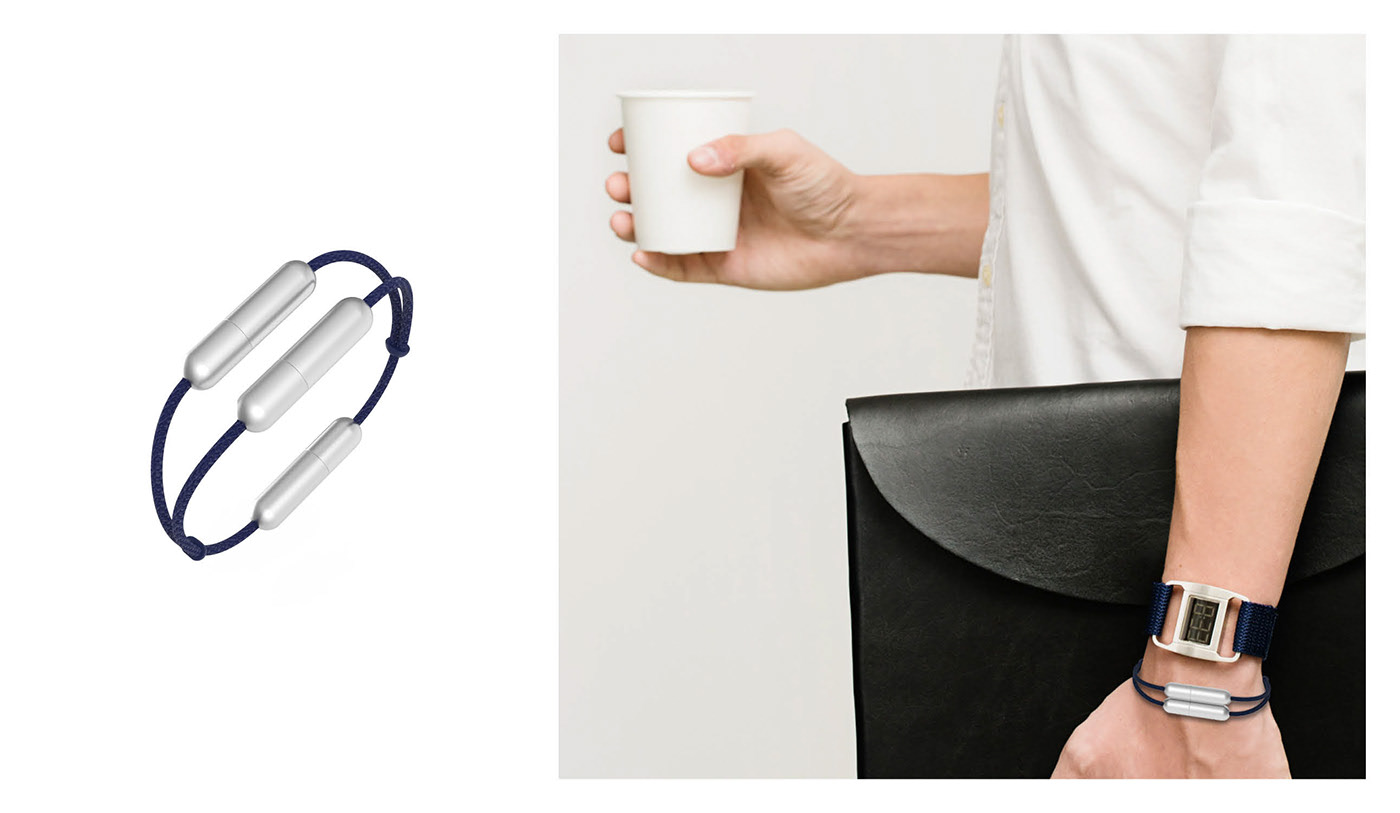 product design，Digital，Bracelet，Duo — Audio Adapter，