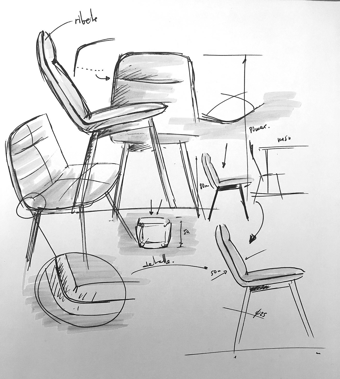 创造，新型，设计，椅子，