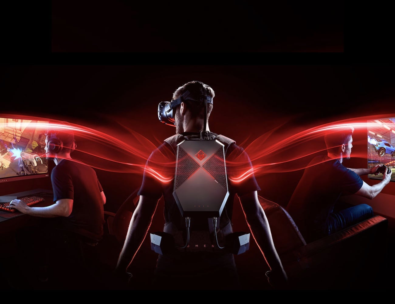 game，HP omen x desktop virtual Backpack，Game glasses，