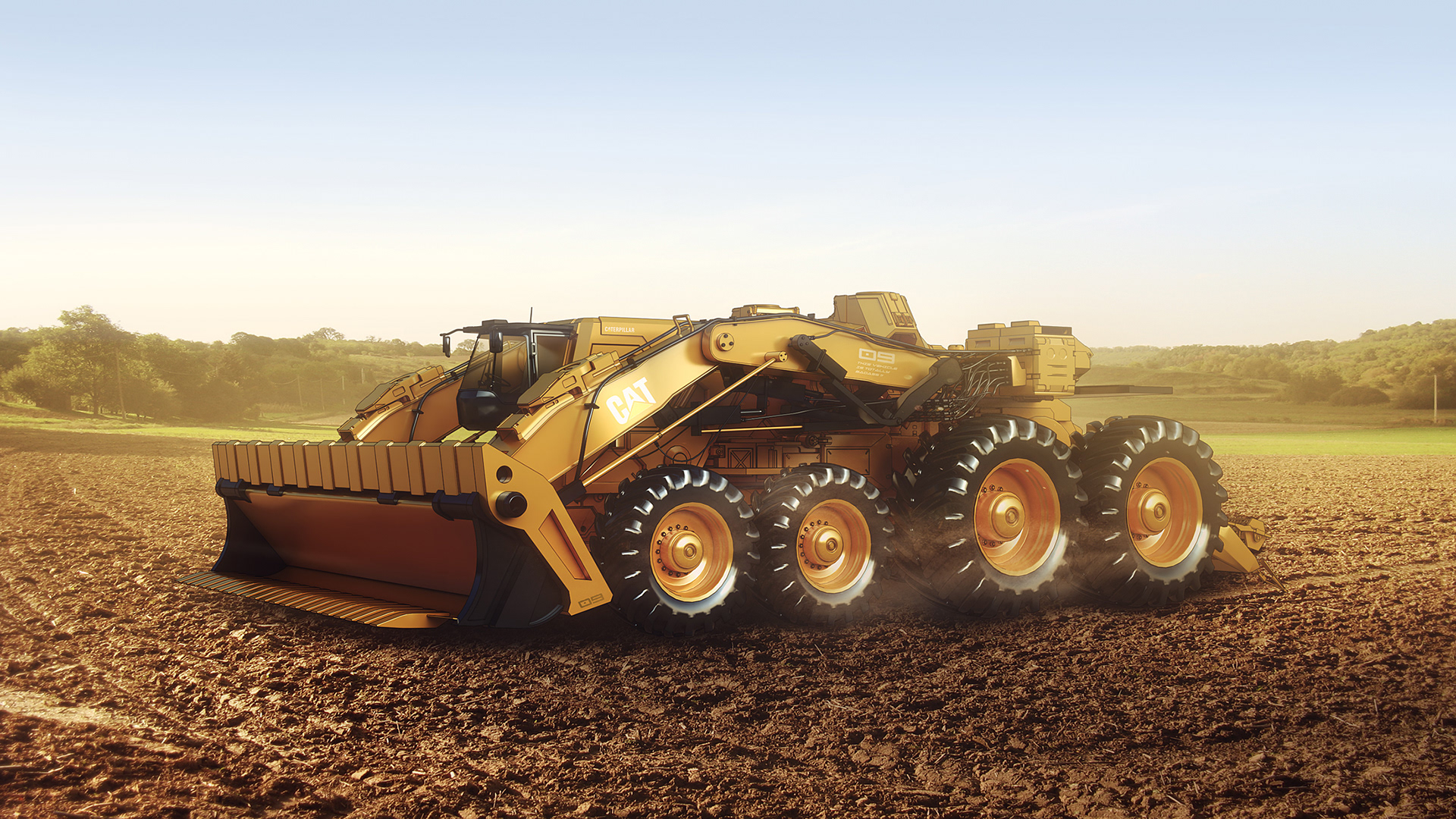 DGR 02 concept，DGR 02 concept，Heavy machinery concept，Special vehicle，automobile，illustration，