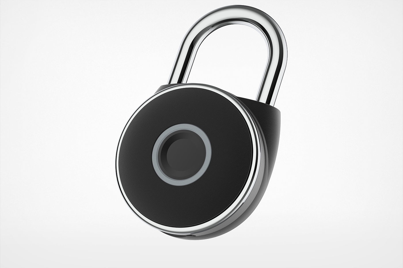 Locks，usb，Fingerprint lock，Electronic lock，circular，industrial design，fingerprint，Padlock，