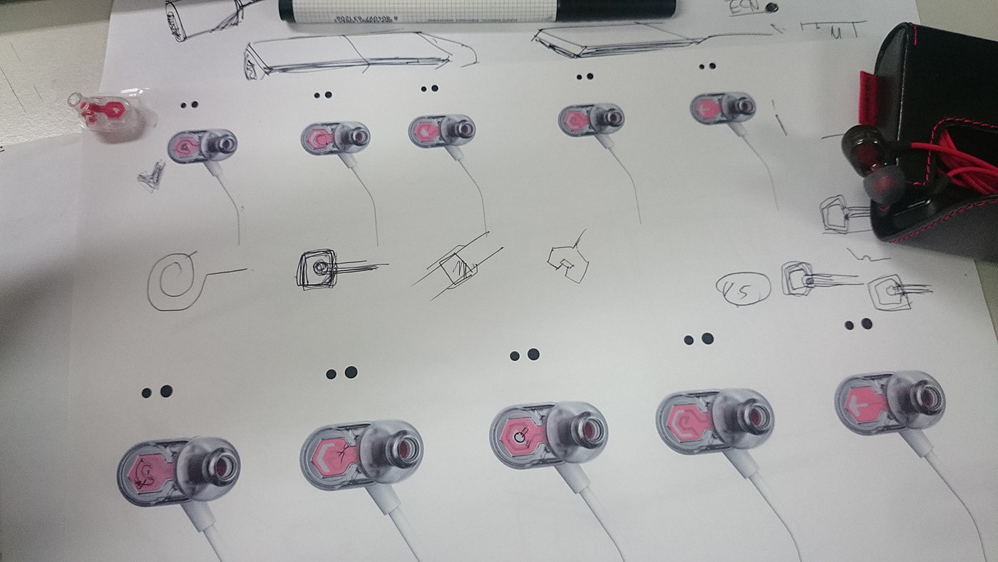 German red dot，Low frequency filter，Hybrid dual drive technology，Semi in ear，headset，