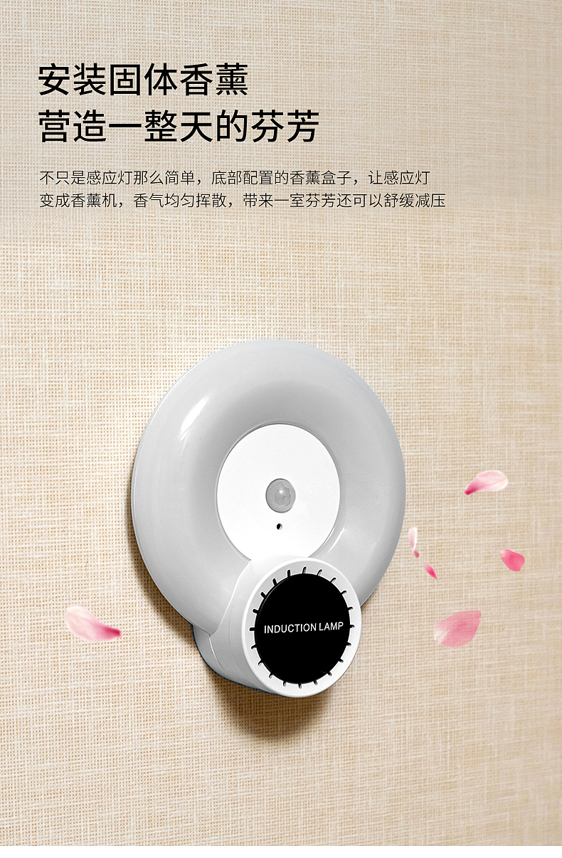 Aromatherapy human body induction lamp，