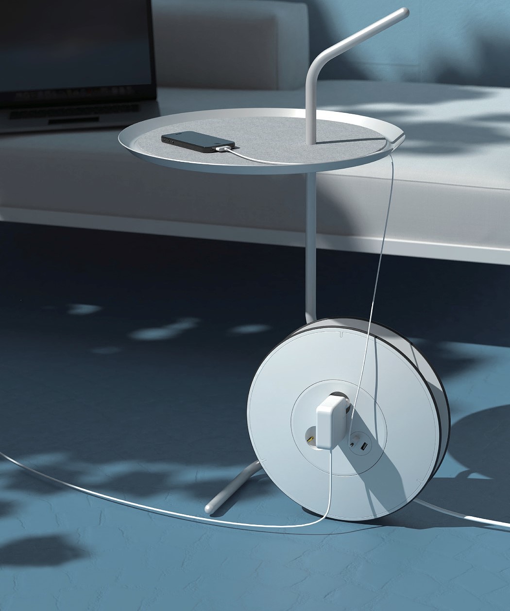 usb，Socket，Table，Rotatable，Red dot design concept award，