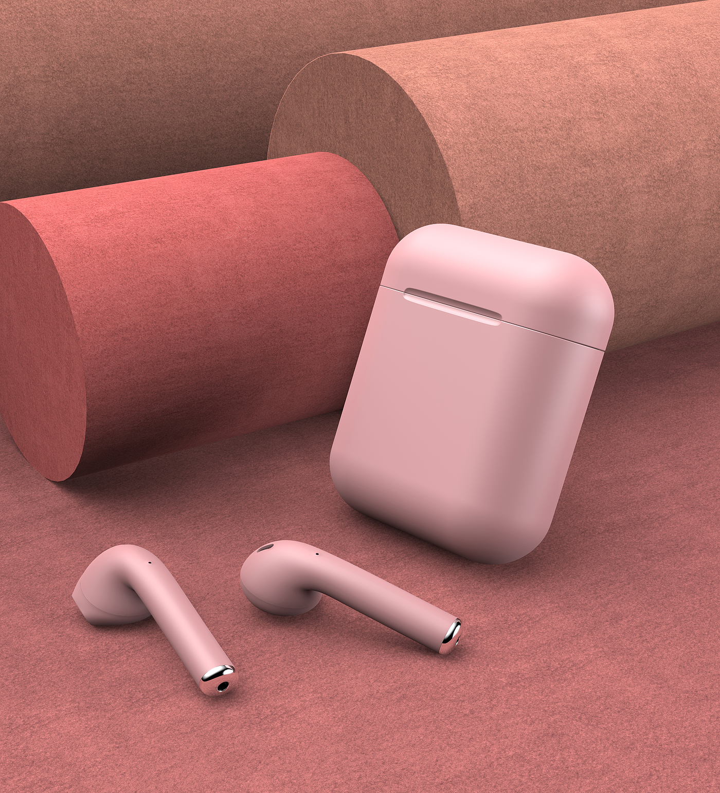 Product rendering，keyshot，headset，3 products，industrial design，product design，