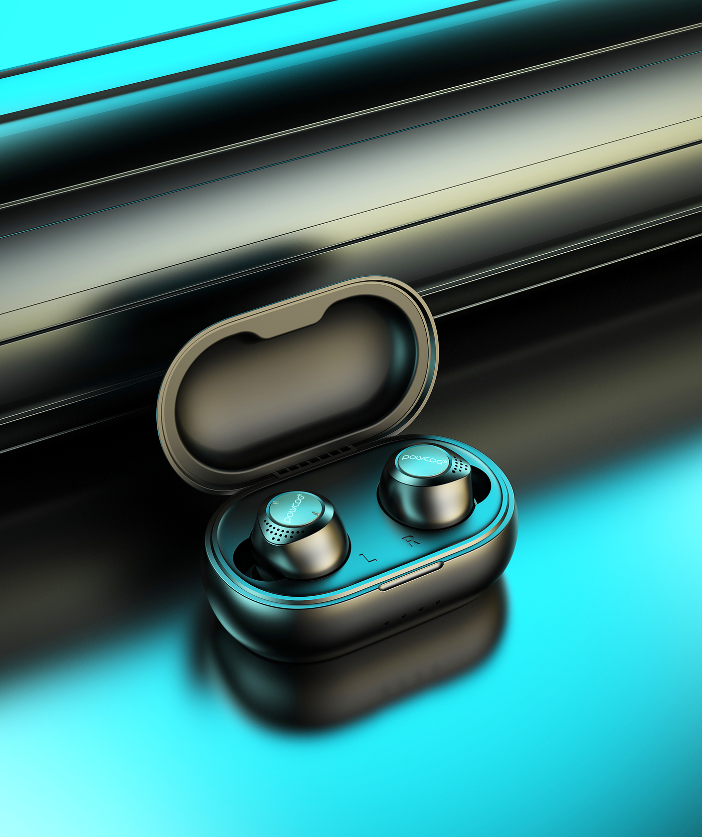 Product rendering，keyshot，headset，3 products，industrial design，product design，