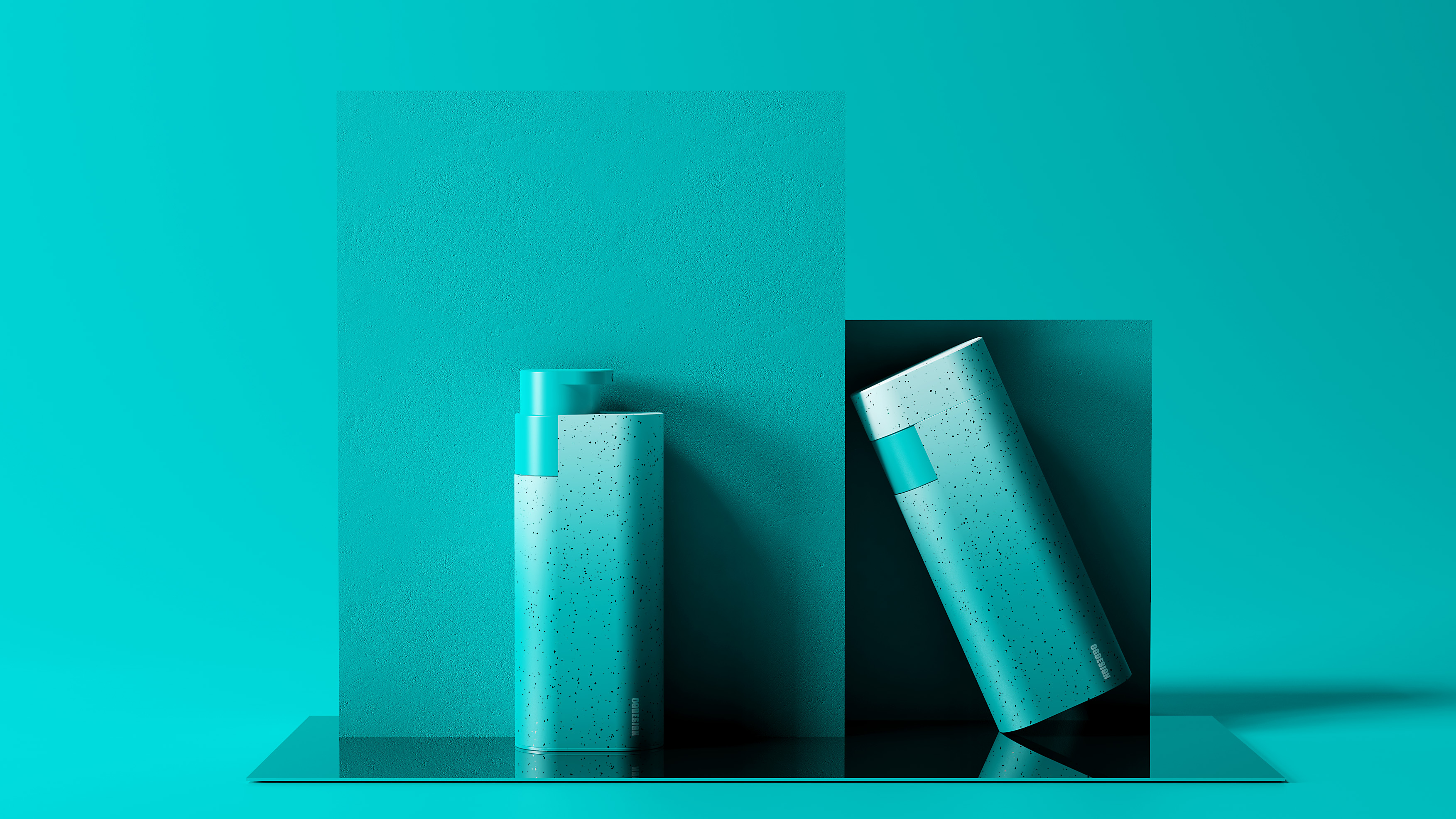 Minimalist design ，Geometric design，industrial design，Product modeling design，Design of portable emulsion bottle，