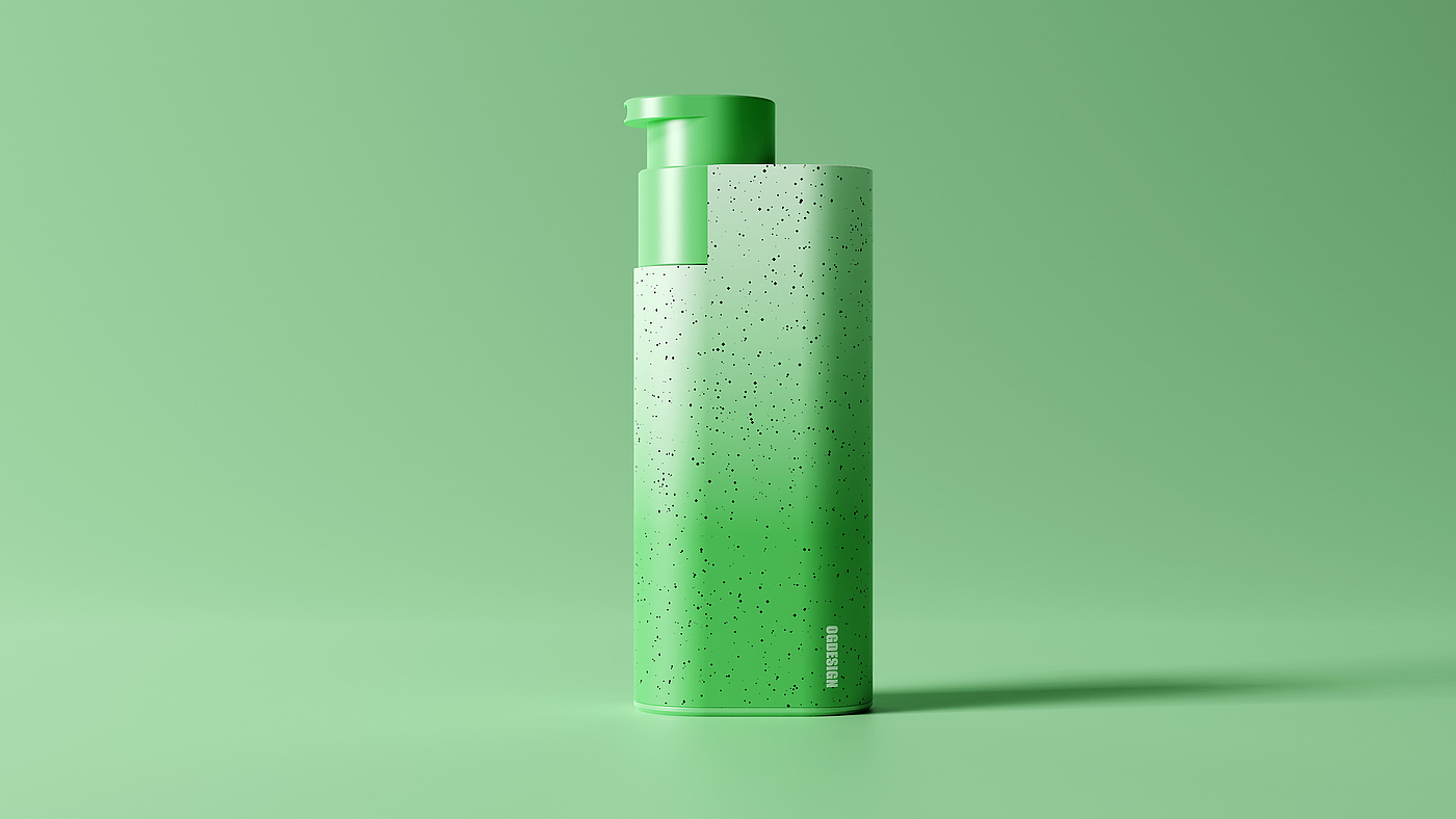 Minimalist design ，Geometric design，industrial design，Product modeling design，Design of portable emulsion bottle，