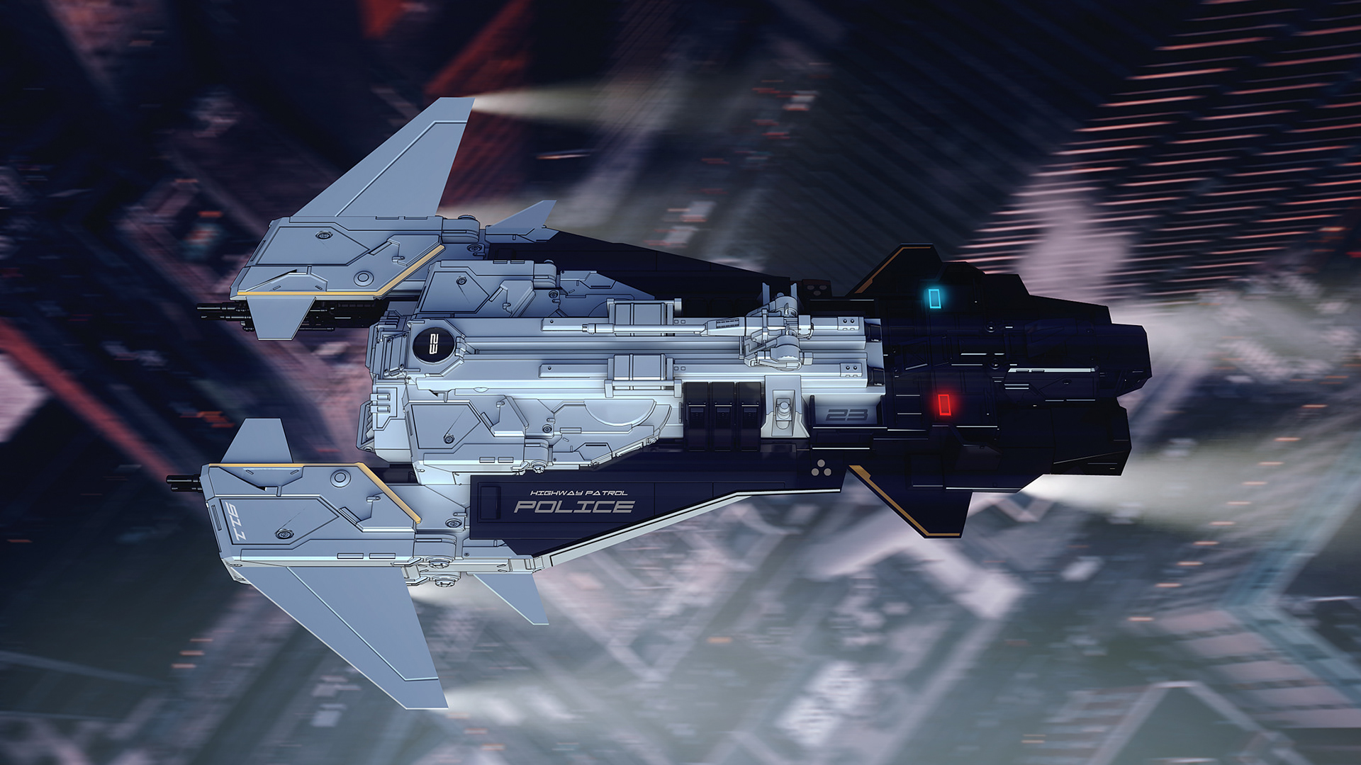 illustration，Automobile design，Policy design，2050 special vehicles，Police car concept，