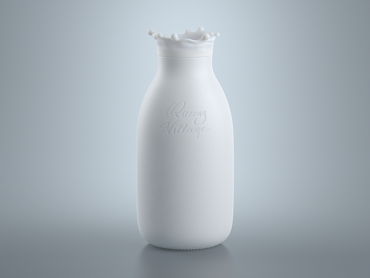 industrial design，Milk modeling，white，Simplicity，