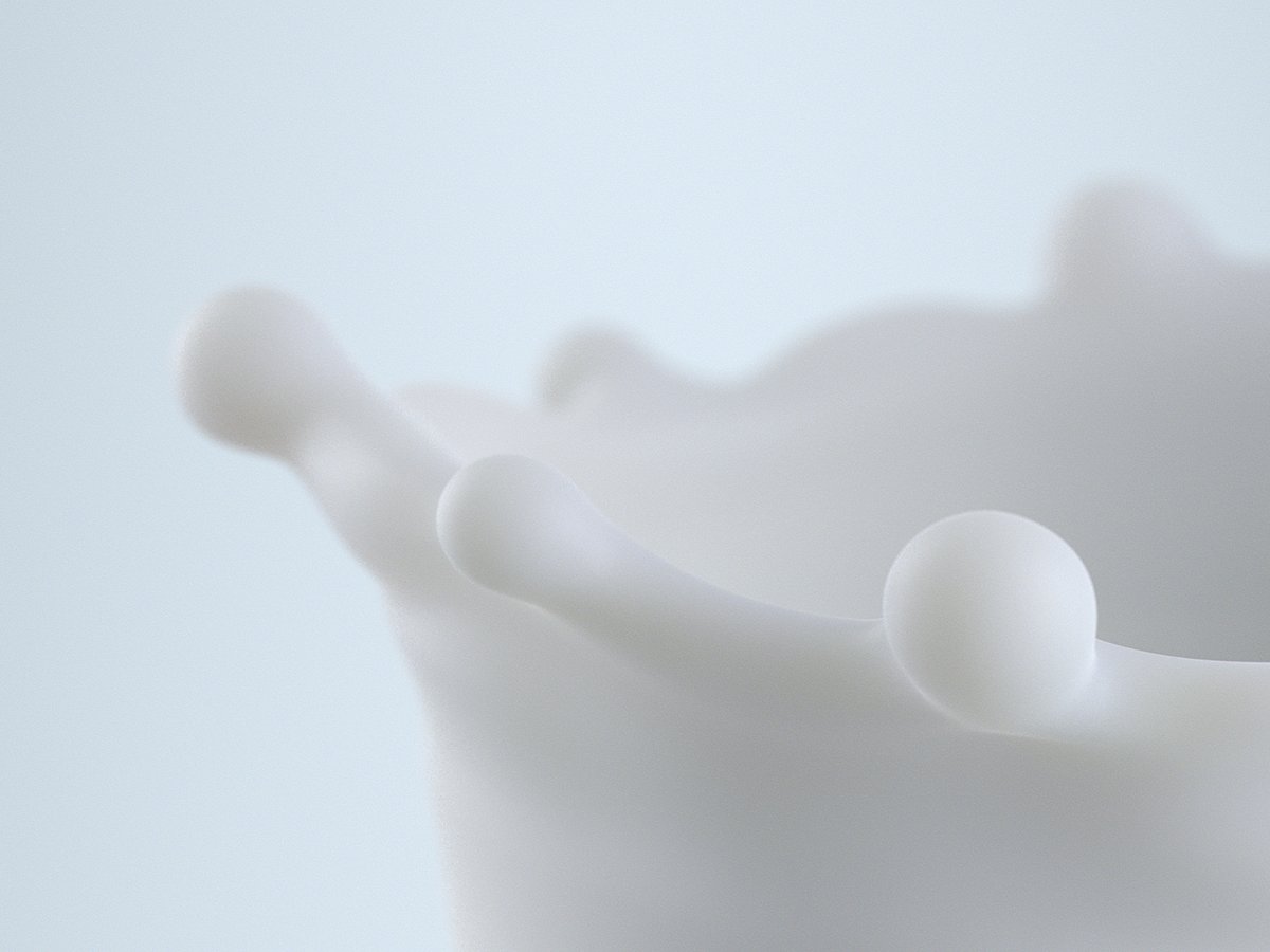 industrial design，Milk modeling，white，Simplicity，