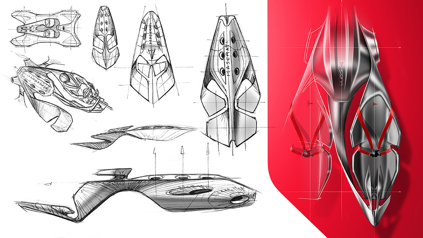 automobile，Hand drawn，vehicle，design sketch，