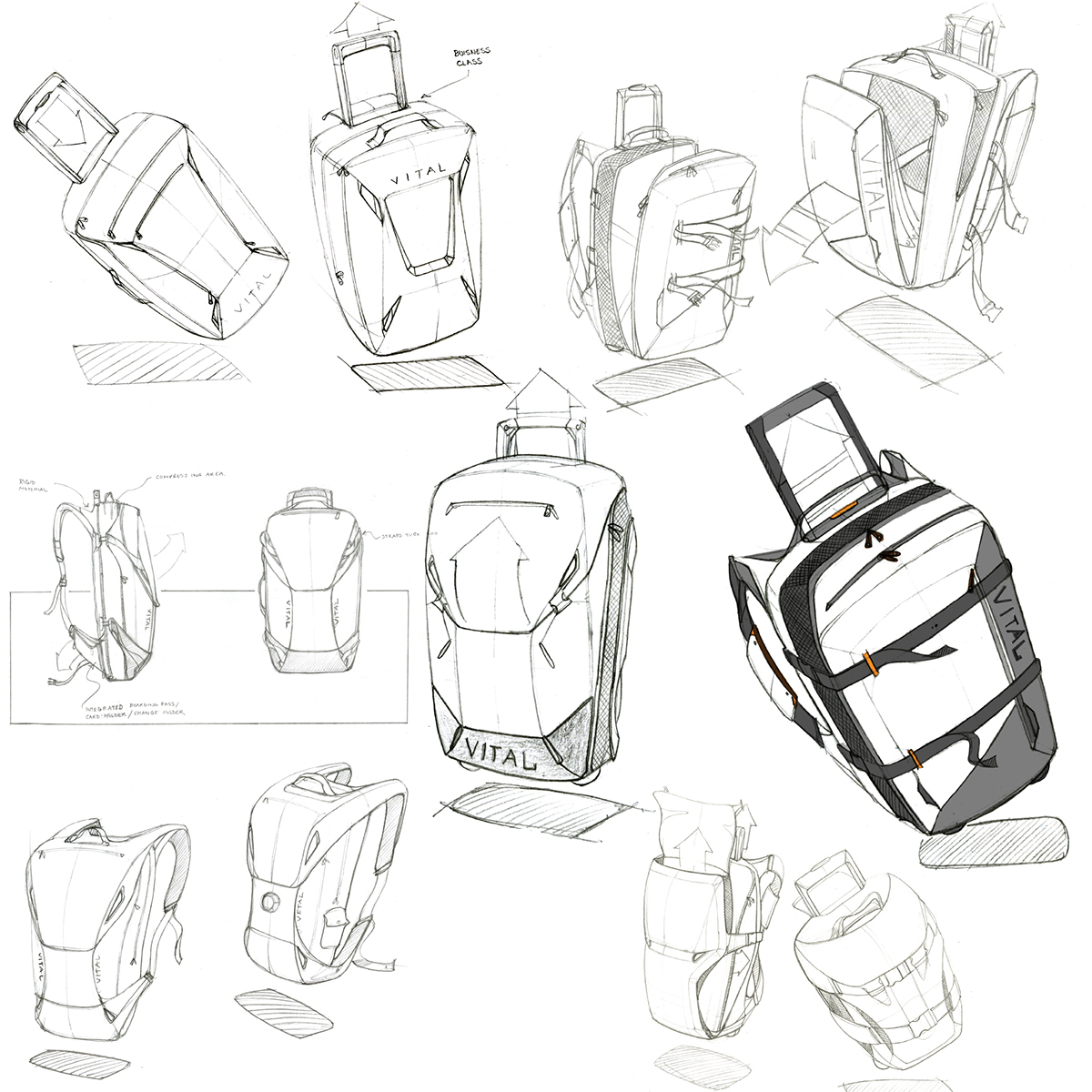 Tool machinery，product design，Hand drawn，