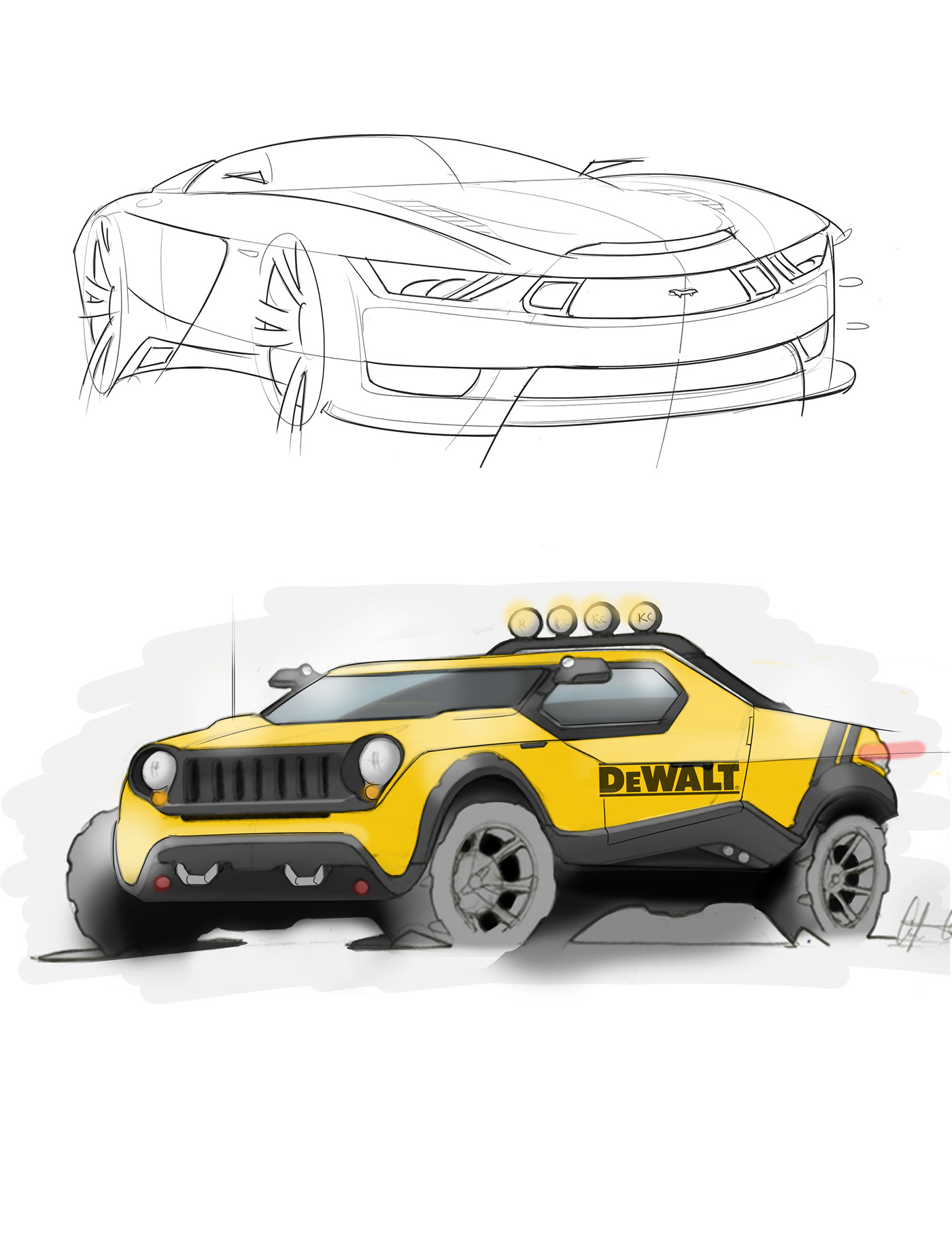 Tool machinery，product design，Hand drawn，