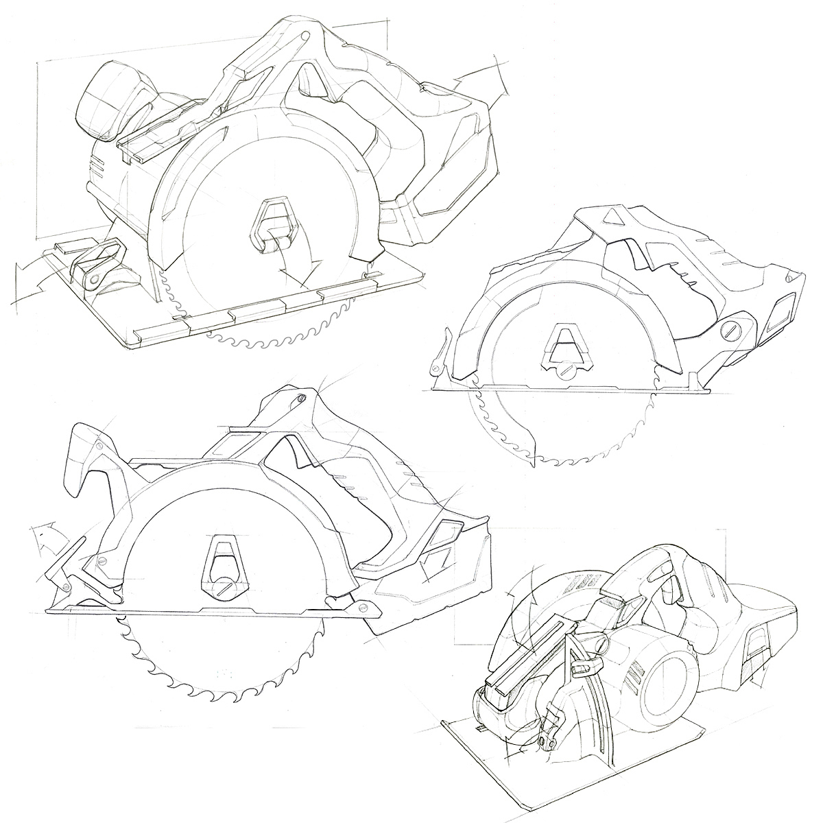 Tool machinery，product design，Hand drawn，