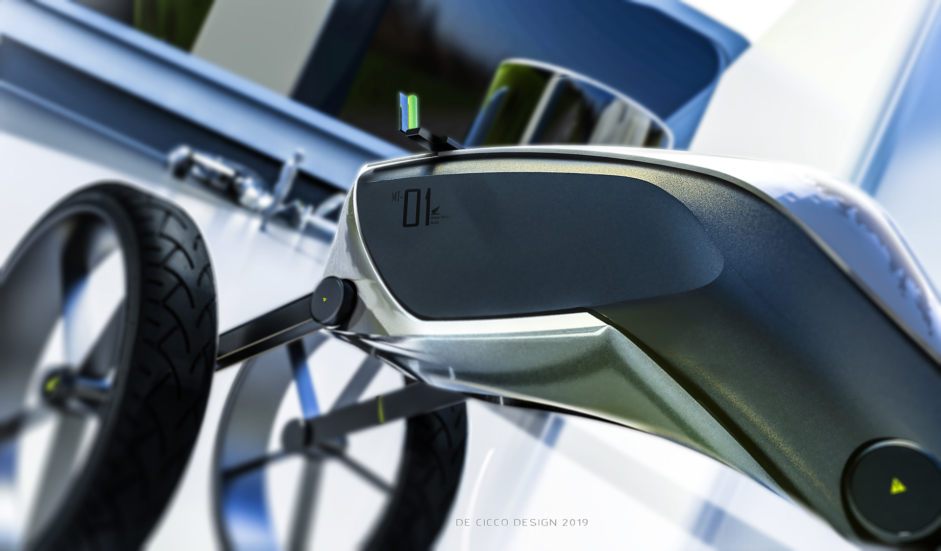 honda，Balance car design，Hand drawn，